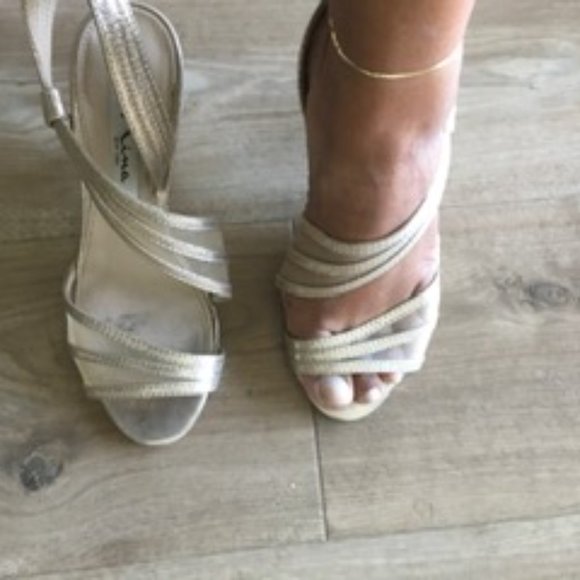 Nina Shoes - Shimmery See-Through-y Glamorous Sandals